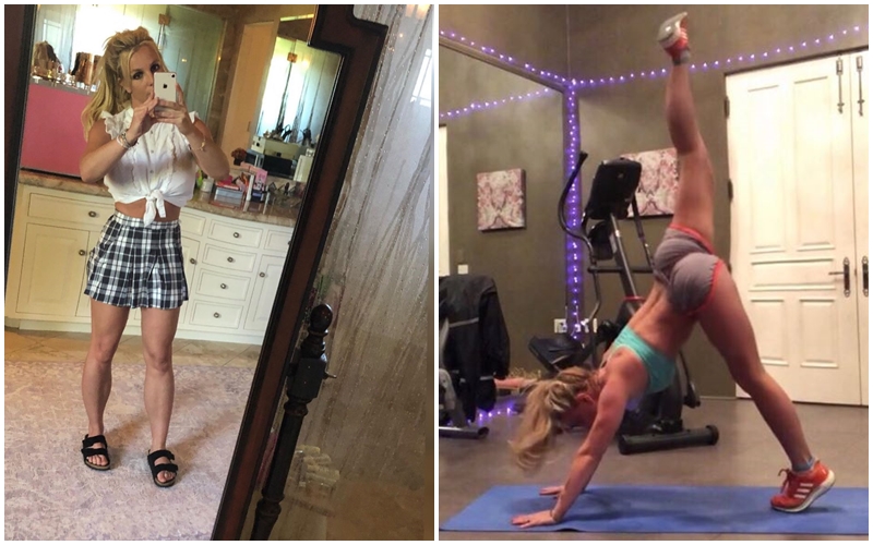 Britney Spears na&nbsp;sobě tvrdě maká! Fotky z&nbsp;tělocvičny sdílí i&nbsp;na&nbsp;dovolené
