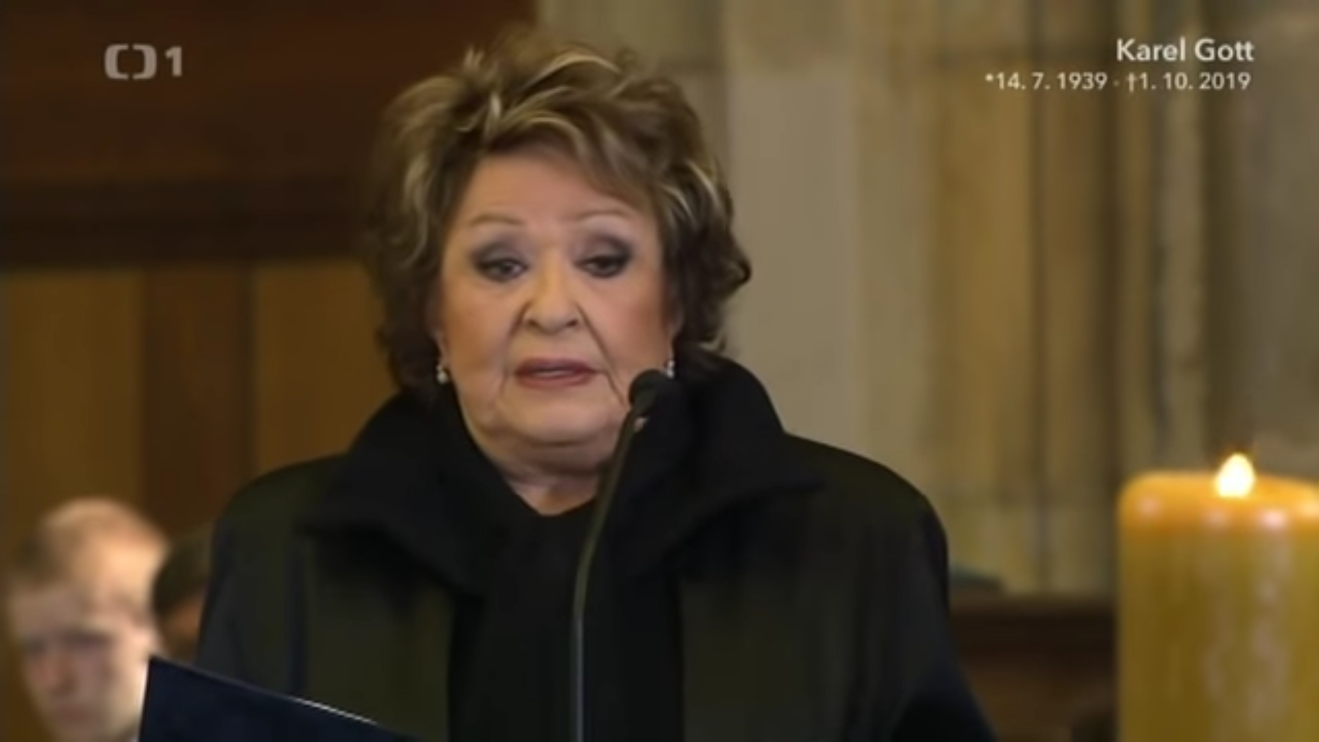 VIDEO: Krásná slova! Takto se loučila s Gottem Jiřina Bohdalová
