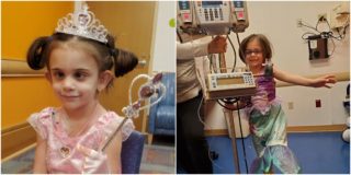 Malá bojovnice. Holčička se na&nbsp;každou chemoterapii převléká za princeznu