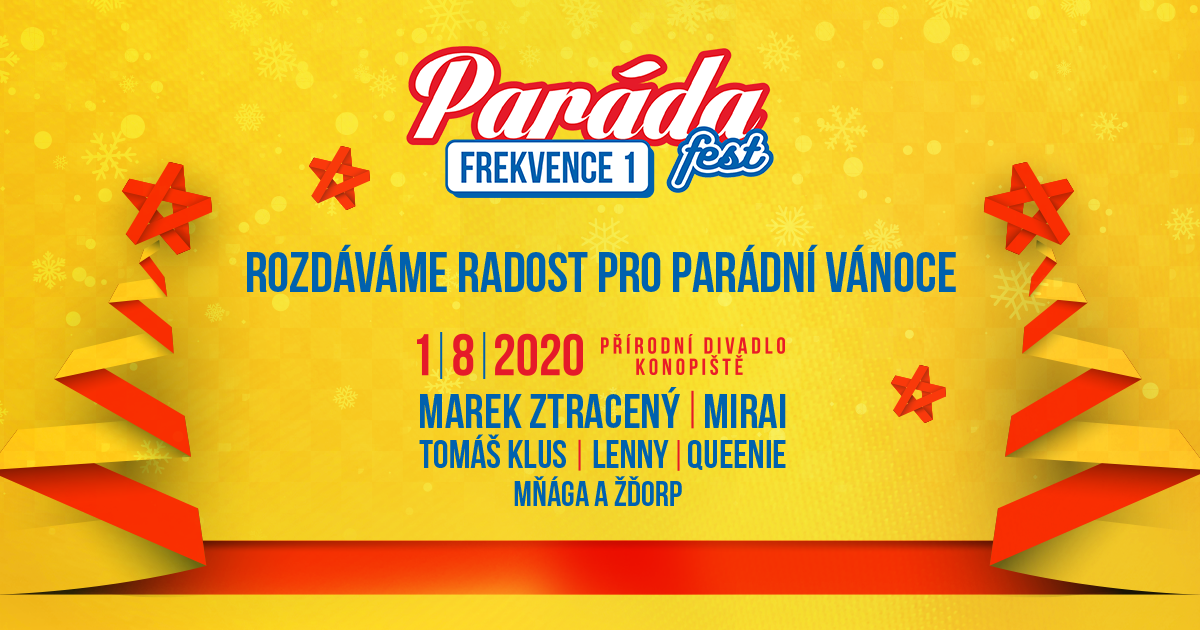 Vyhraj vstupenky na PARÁDA fest Frekvence 1!