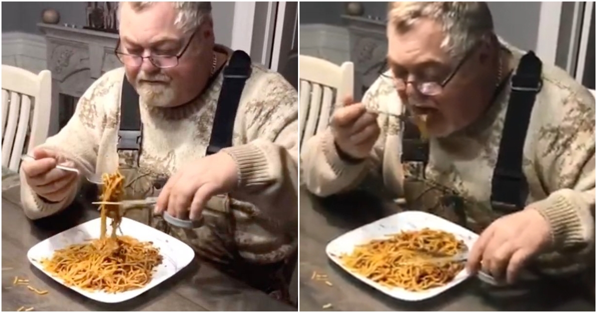 Muž přišel s geniální metodou, jak jíst špagety bez nepořádku