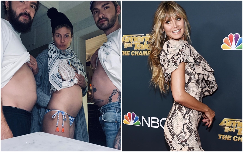 Heidi Klum se pochlubila bříškem. Namísto dítěte v něm měla večeři