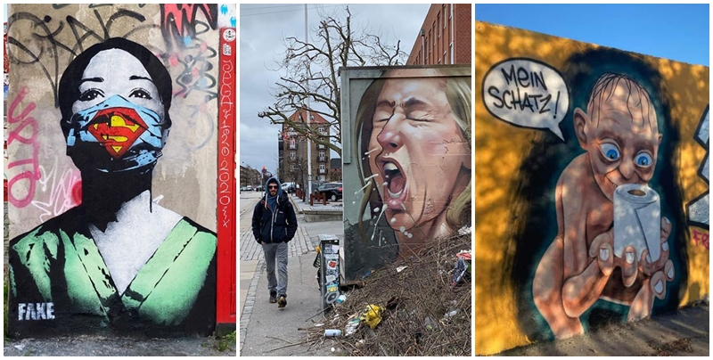 Pandemie inspiruje pouliční umění. Po celém světě vznikají krásná díla