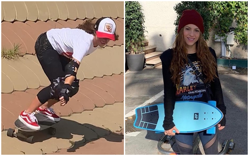 Shakira vyrazila fanouškům dech: Za několik týdnů se naučila jezdit na&nbsp;skateboardu jako profík