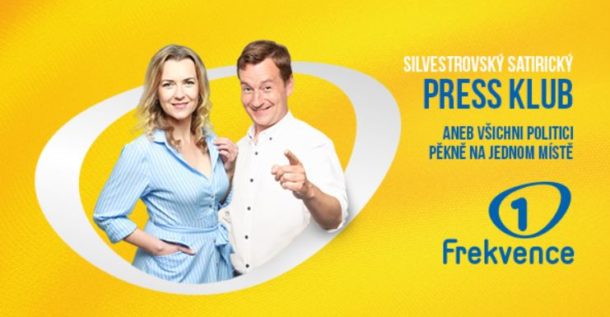 Silvestrovský satirický Press klub Frekvence 1: Hodinový speciál s&nbsp;Helenou Šulcovou a&nbsp;Petrem Jablonským