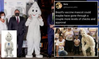 Brazilský maskot očkování prý vypadá jako člen Ku-klux-klanu