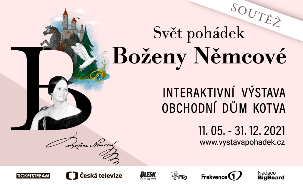 Soutěžte s Frekvencí 1 o rodinné vstupenky, vouchery do kavárny a focení na výstavě Pohádky Boženy Němcové!