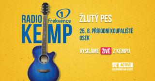 Je tady poslední Radiokemp! Na&nbsp;Přírodní koupaliště Osek za vámi dorazí Žlutý pes