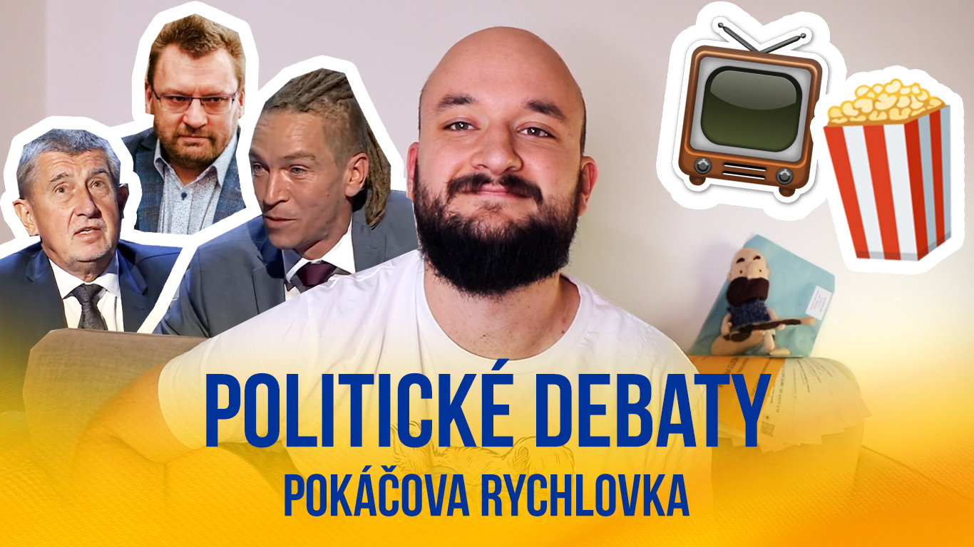 Politické debaty sledujeme já a ty, jak se tam urážejí lháři a zloději, zpívá v novém songu Pokáč