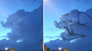 GALERIE: Úžasná podívaná! Ilustrátorka dělá kresby na&nbsp;základě tvarů, které vidí v&nbsp;mracích