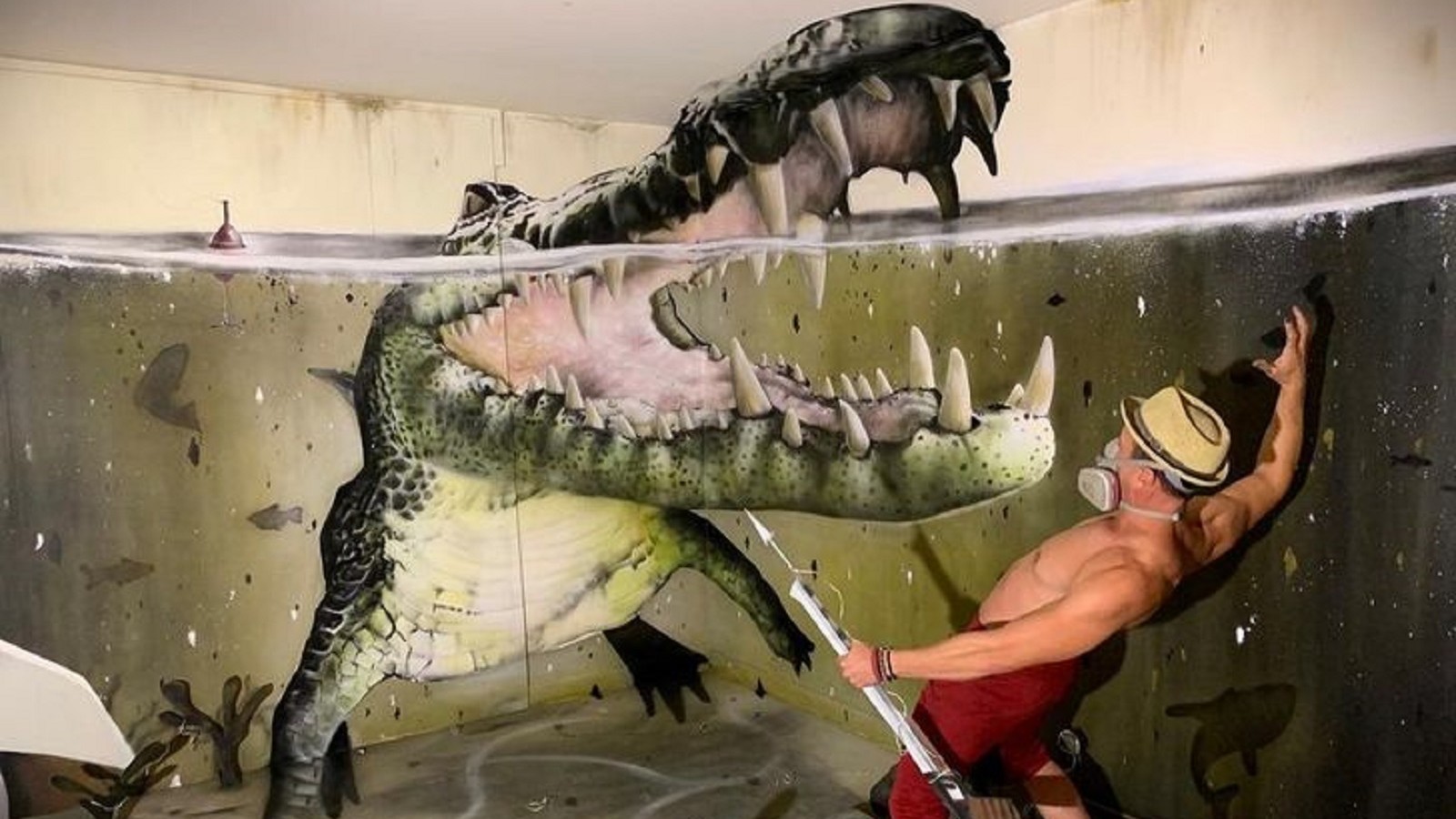 GALERIE: Neuvěřitelné malby! Francouzský umělec vytváří fantastické 3D obrazy