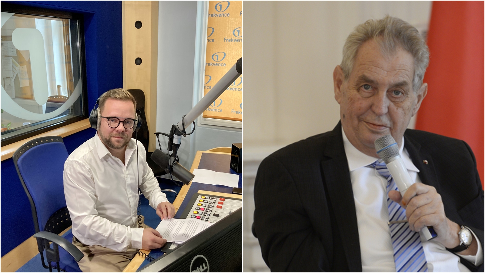 Rozhovor jsme nestříhali, prezident otázky dopředu nežádal, říká šéfredaktor Frekvence 1 Procházka