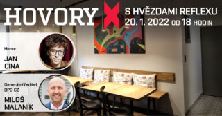 Série veřejných besed Hovory X s&nbsp;Hvězdami Reflexu je po&nbsp;covidových lapáliích zpátky!