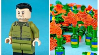 Stal se z&nbsp;toho hit: Zelenskyj a&nbsp;Molotovovy koktejly jako lego získalo pro&nbsp;Ukrajinu více než 350 tisíc korun