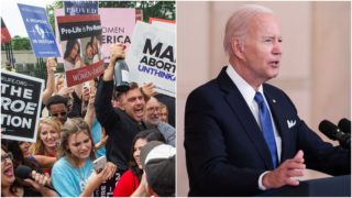 Americký Nejvyšší soud zrušil právo na&nbsp;potrat, podle Bidena jde o&nbsp;tragický omyl