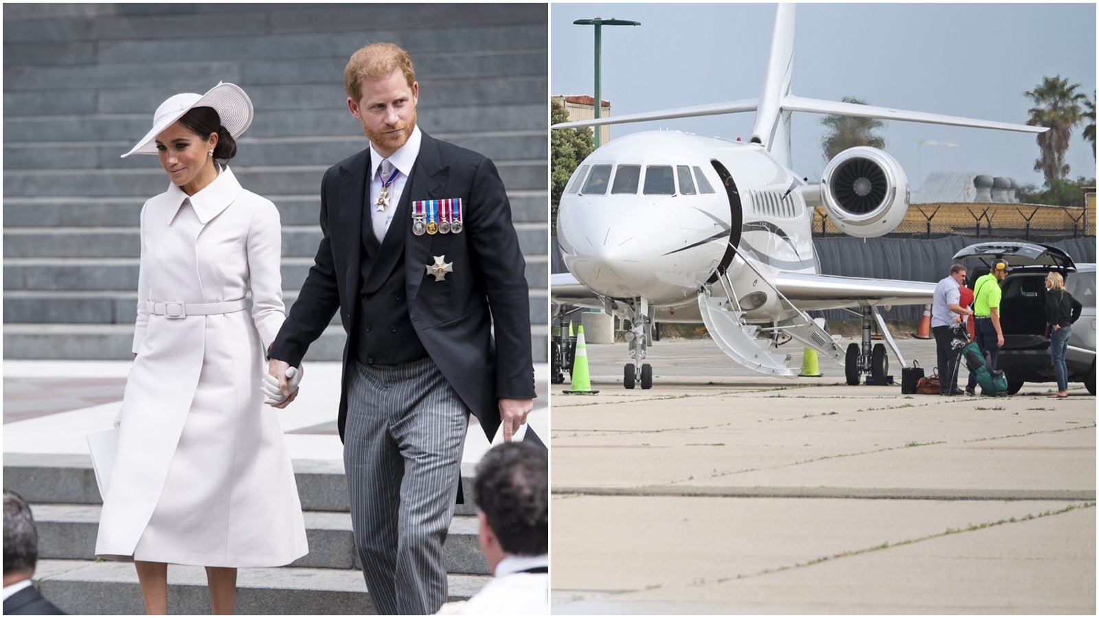 Velcí ochránci planety. Meghan a&nbsp;princ Harry domů letěli soukromým letadlem