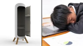 Spaní v&nbsp;práci? Japonská firma navrhla speciální odpočinkovou kapsli