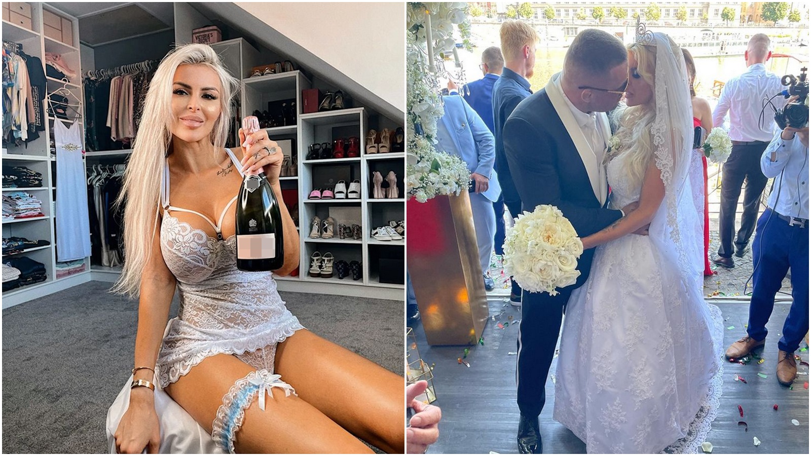 Nejočekávanější událost roku. Karlos Vémola se oženil se silikonovou kráskou Lelou Ceterovou