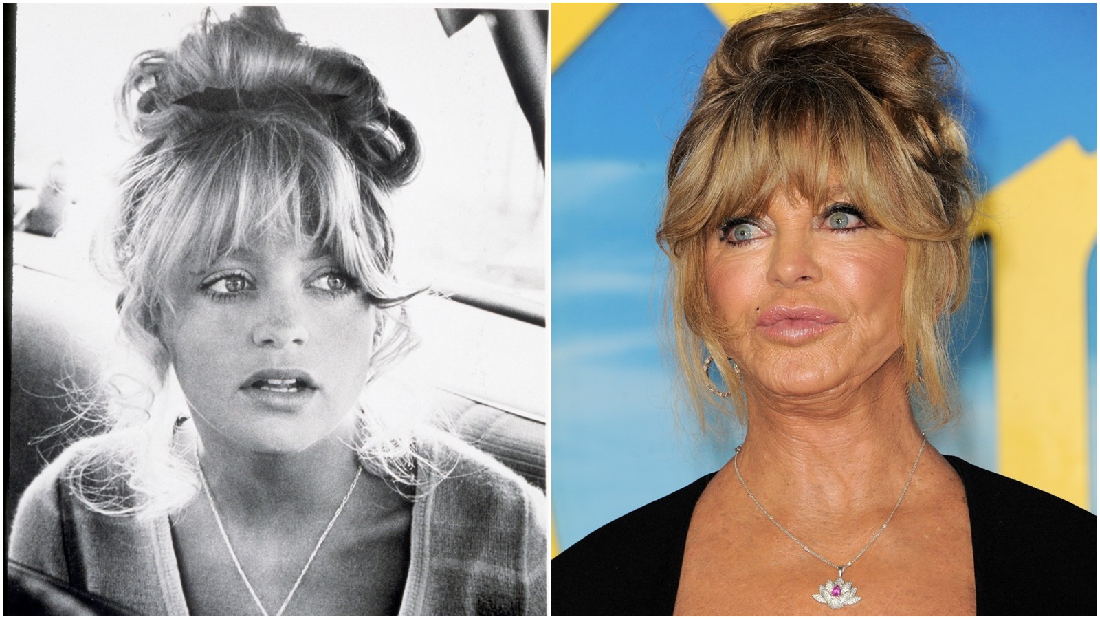 Z krásky plastikovou královnou. Goldie Hawn slaví 77.&nbsp;narozeniny, dnes je ale k&nbsp;nepoznání