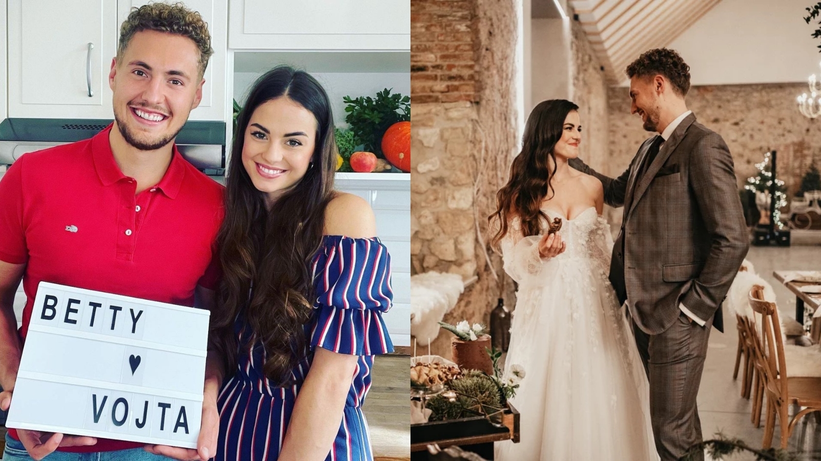 Betty a Vojta z MasterChefa ve svatebním! Během cesty k oltáři měla Betty motýlky v břiše