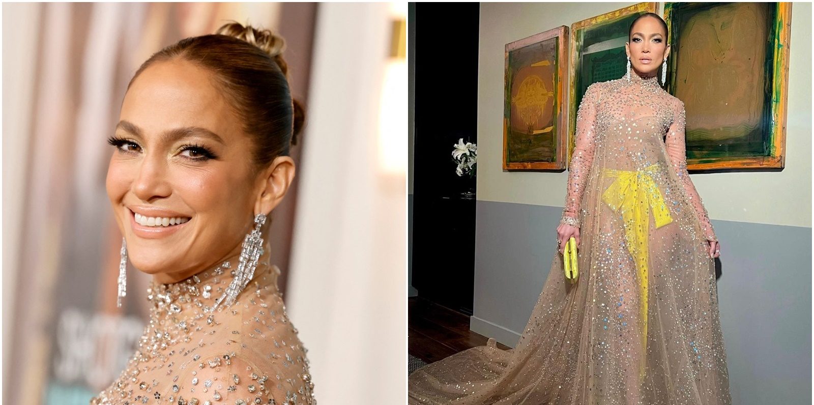 Jennifer Lopez se toho nebojí. Na premiéru filmu dorazila v průhledných šatech