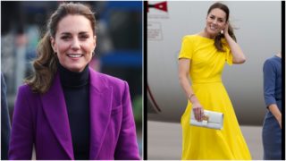 Barevná móda Kate Middleton. Žlutá, červená i&nbsp;modrá, princezna výrazné oblečení miluje