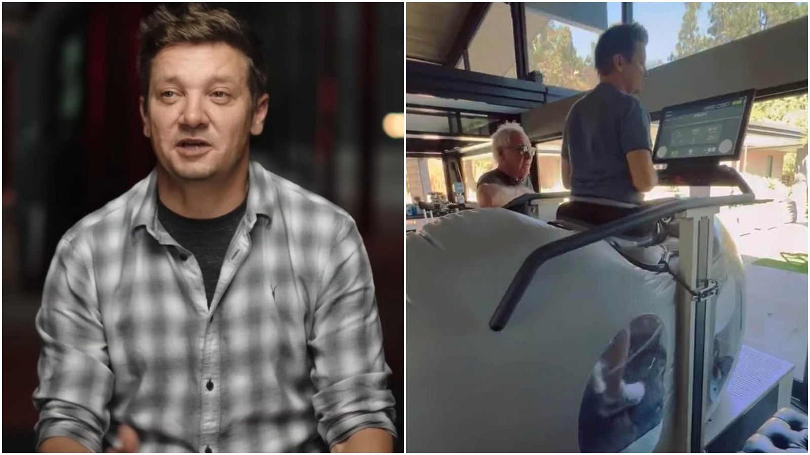 Jeremy Renner je velký bojovník. Herec se poprvé od nehody postavil na nohy