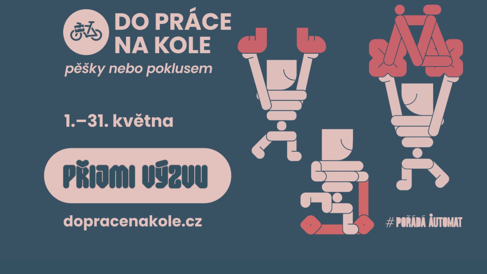 Květnová výzva Do práce na&nbsp;kole láká k&nbsp;dopravě na&nbsp;vlastní pohon. Letos již po&nbsp;třinácté
