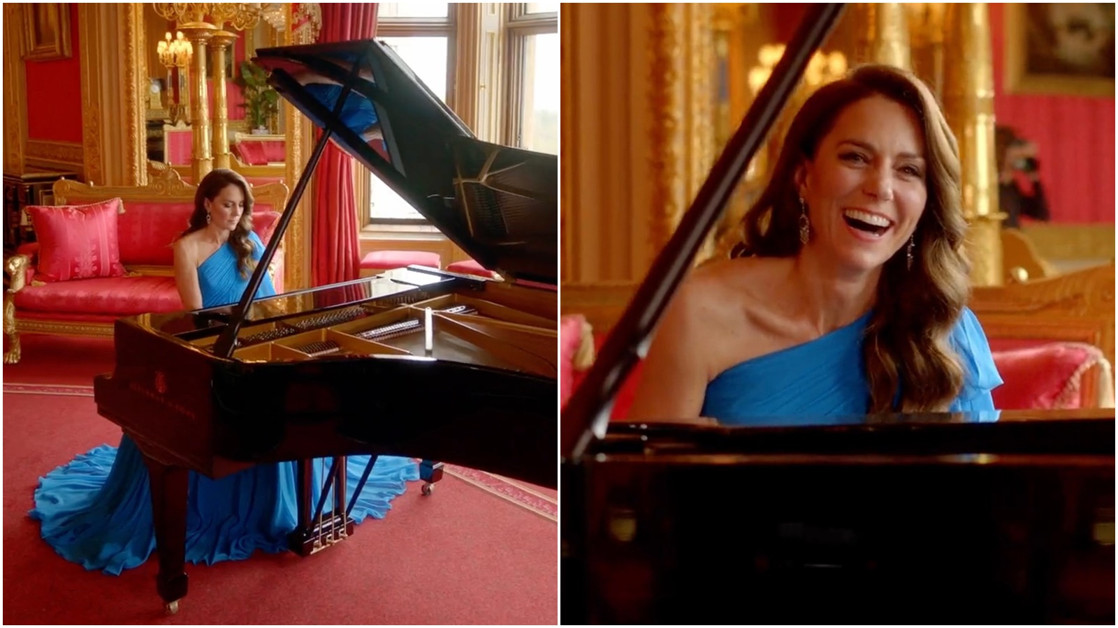 Princezna Kate zahájila finále prestižní soutěže hrou na klavír. Jen to předstírala, bouří se veřejnost