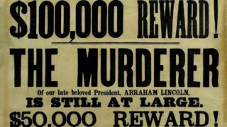Plakát s&nbsp;odměnou za dopadení Lincolnova vraha se prodal za velké peníze