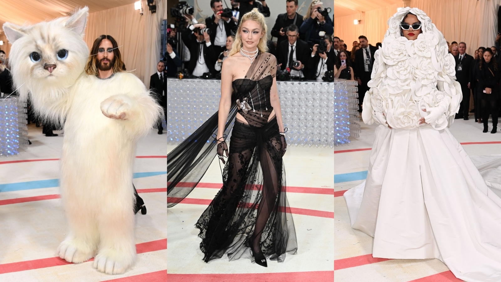 Met Gala 2023: Hvězdy poctily Karla Lagerfelda hlavně černou a bílou. Kdo a v čem letos dorazil?