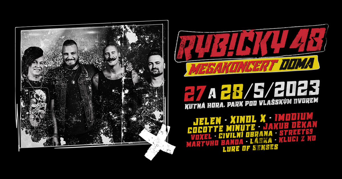 Vyhrajte vstupenky na Megakoncert Doma Rybiček 48 v Kutné Hoře!