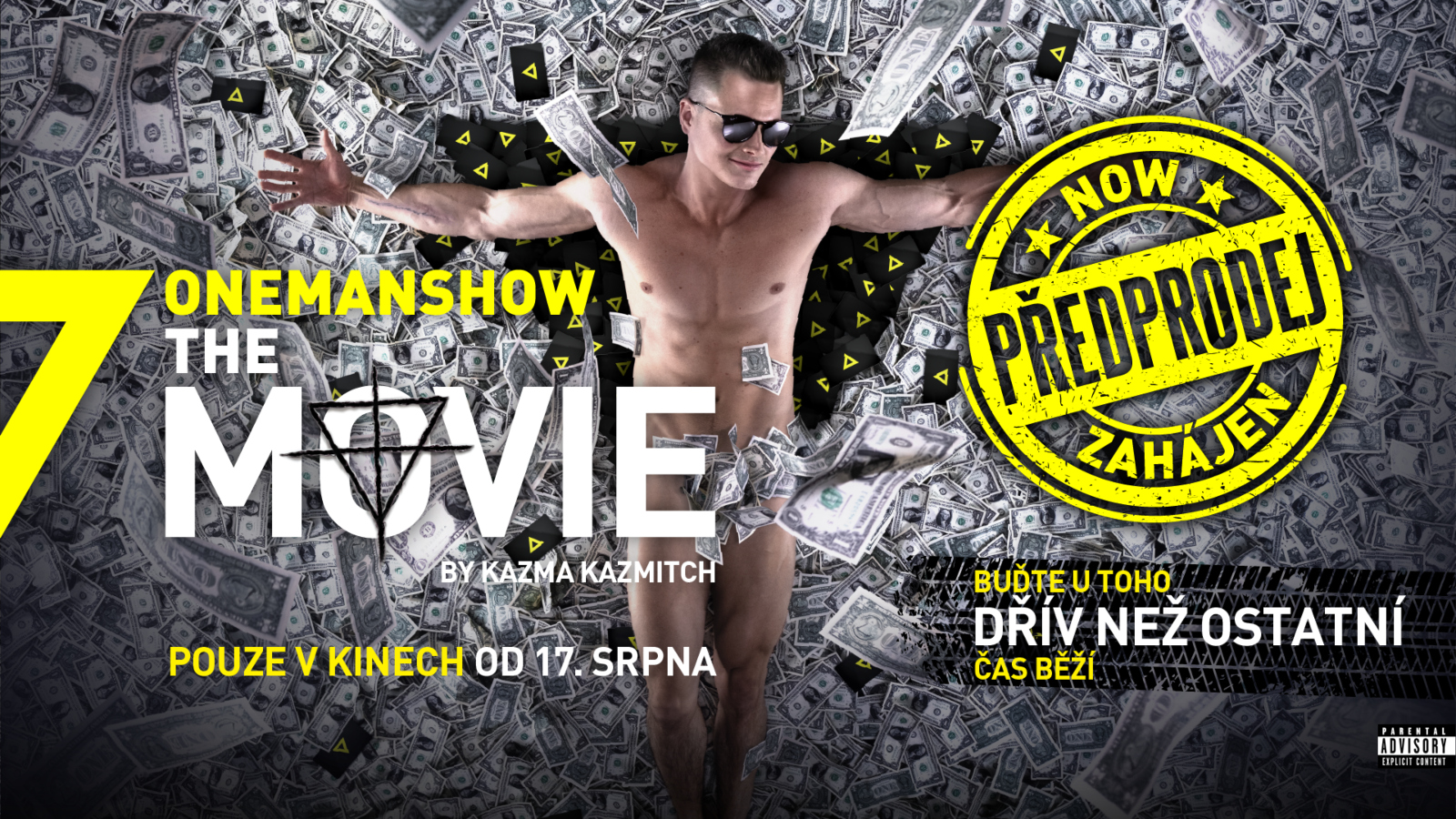 Kazma se svléknul a&nbsp;odstartoval předprodej lístků na&nbsp;premiéru filmu!