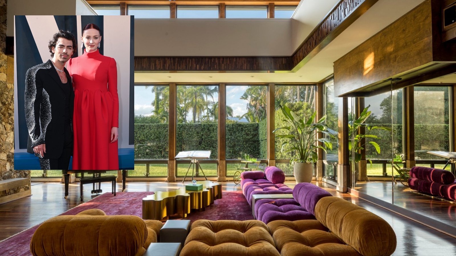 Nahlédněte do ráje. Joe Jonas a&nbsp;Sophie Turner prodávají dům v&nbsp;Miami za 15 milionů dolarů