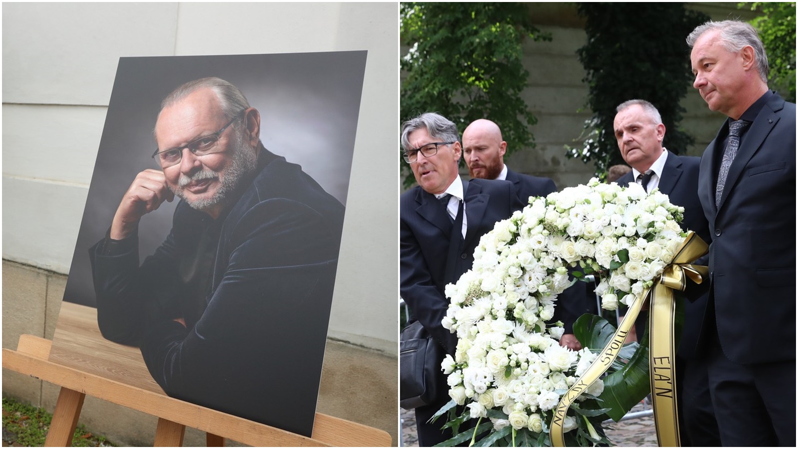 Nepozvaný Babiš, dojatá skupina Elán a plejáda hostů. Česko a Slovenko se loučilo s Vašo Patejdlem (†68)