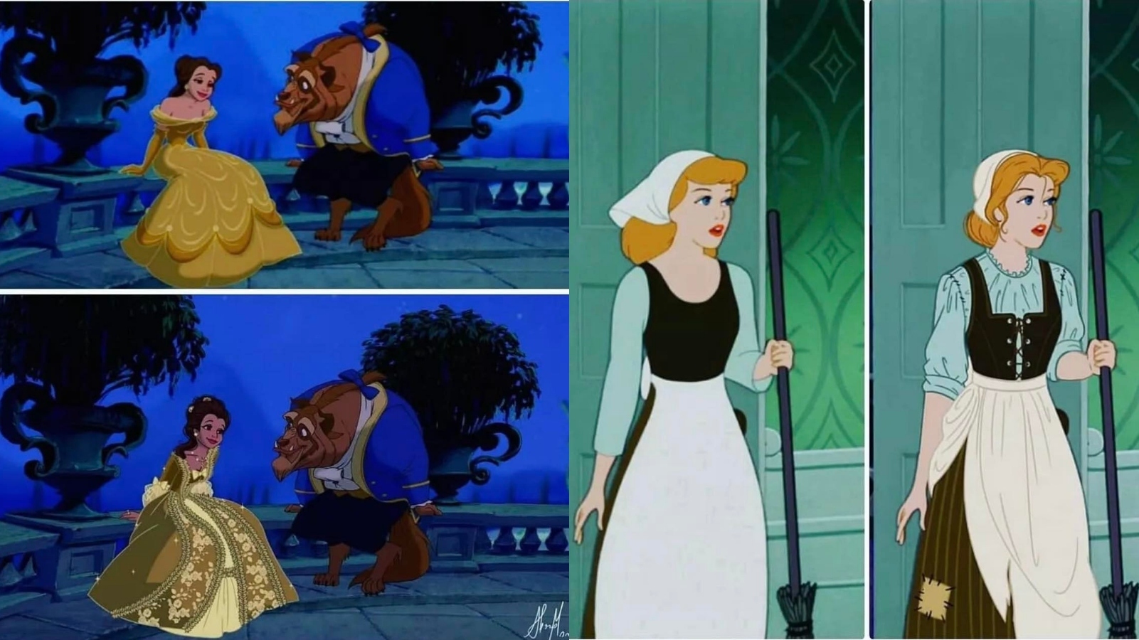 Jak by měly správně vypadat šaty ikonických Disney princezen podle toho, v jakém období se jejich příběhy odehrávají?