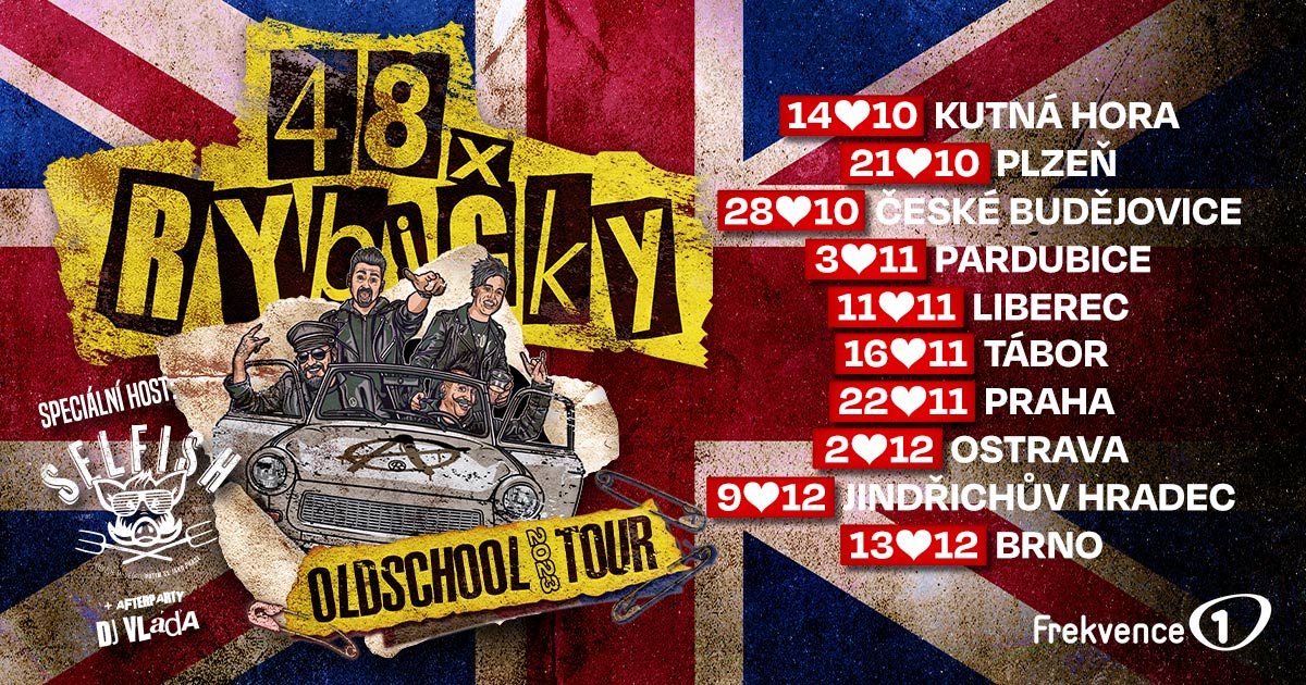 Vyhrajte vstupenky na koncert kapely Rybičky 48!