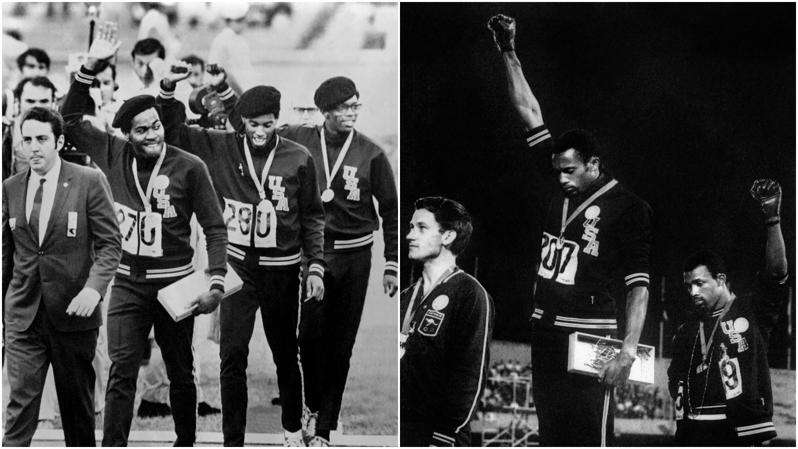 18. října museli dva američtí sportovci opustit olympijskou vesnici za gesto černé síly