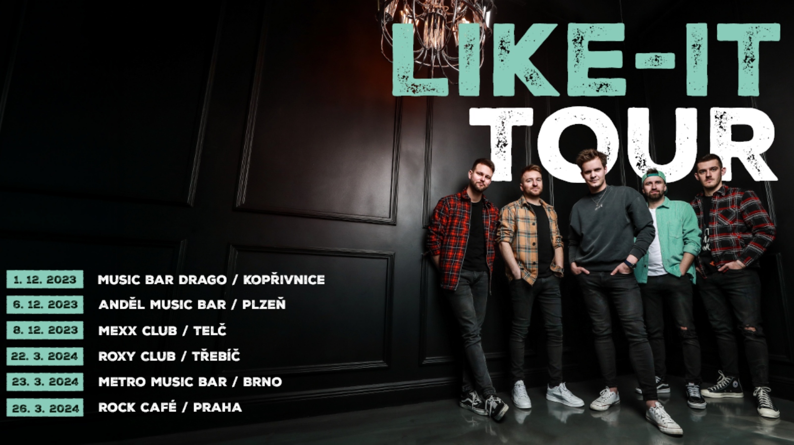 Like-it představuje nový singl, ve kterém se zpěvák zpovídá z těžkého rozchodu. Kapela vyráží na klubové turné