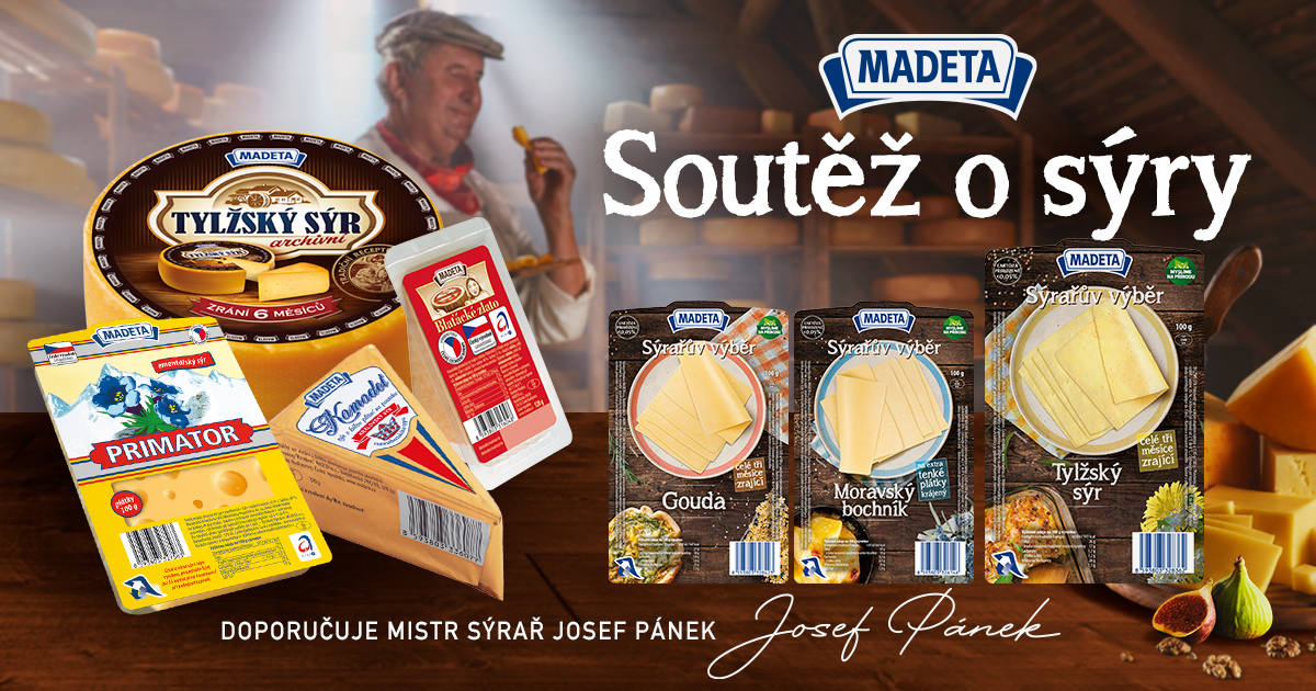 Soutěžte o skvělé sýry od Madety! MADETA Tak chutná sýr!