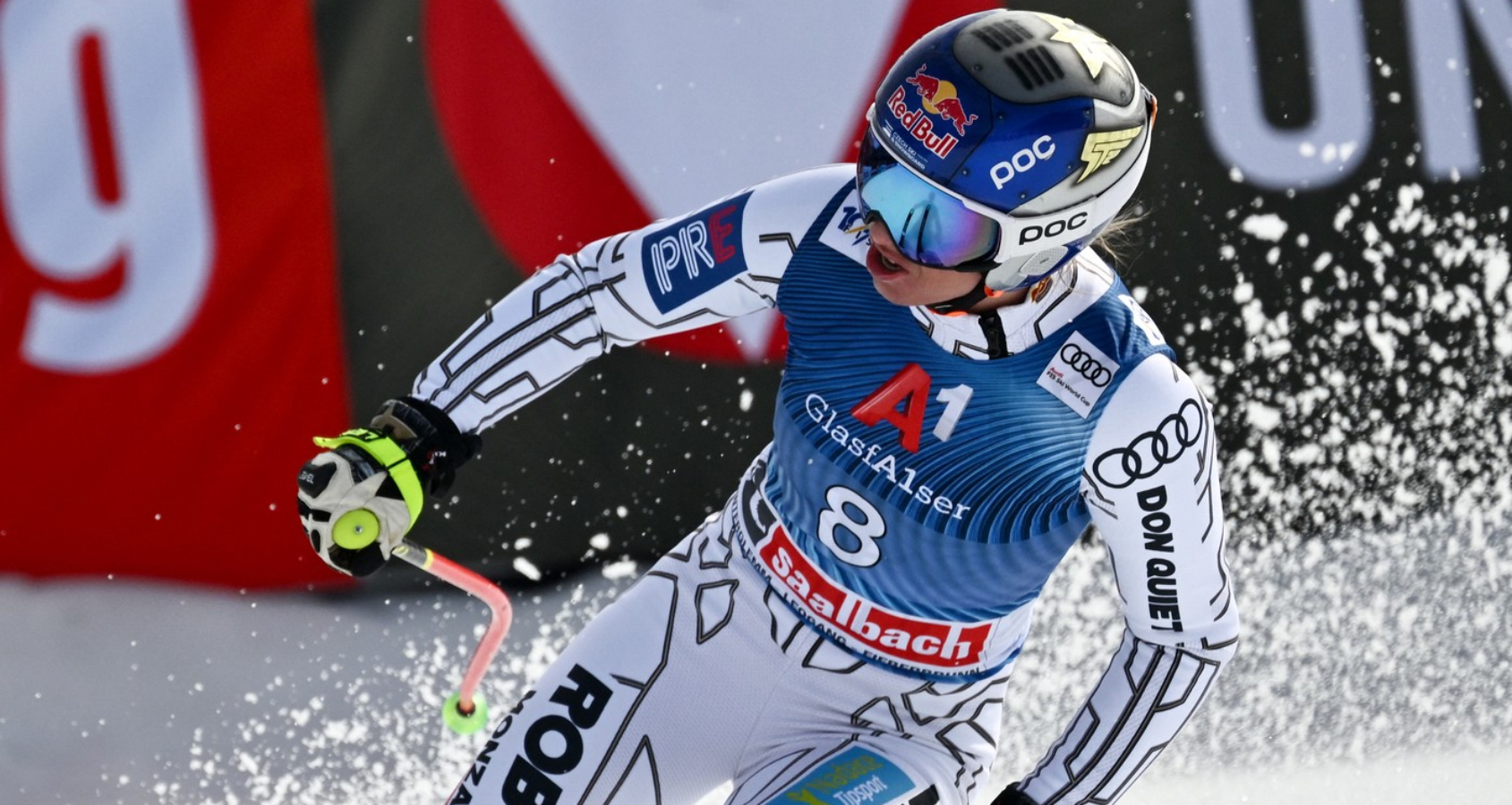 Lyžařka Ester Ledecká byla v&nbsp;závěrečném sjezdu sezony jedenáctá