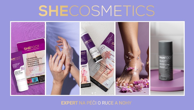 SheCosmetics pro péči o ruce a chodidla