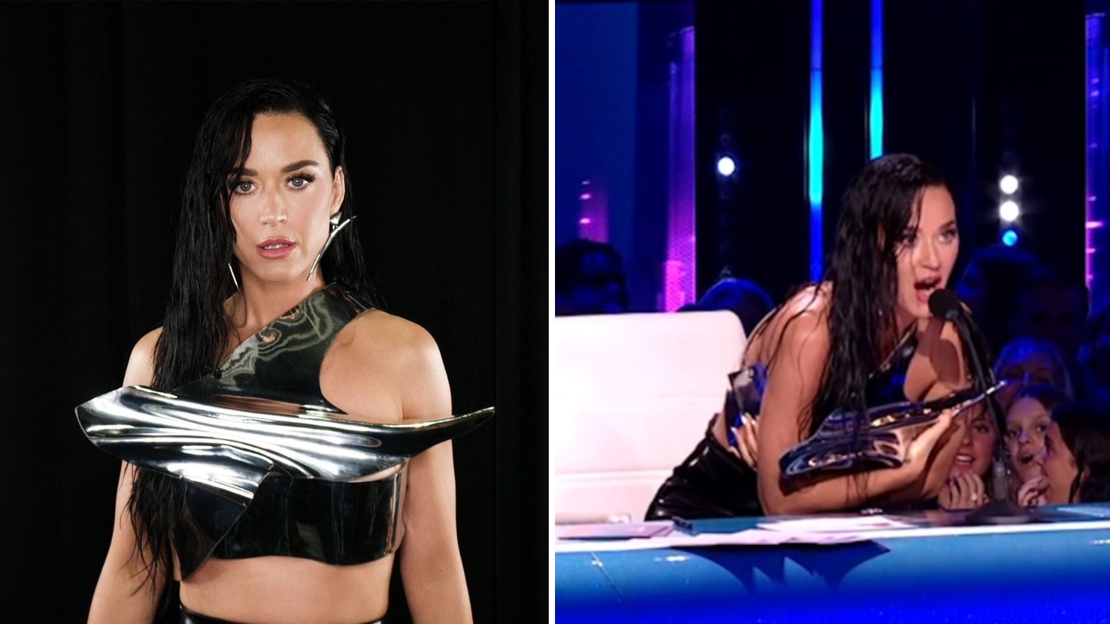 Katy Perry se během talentové show samovolně rozepl top. Na&nbsp;pomoc jí přispěchali kolegové