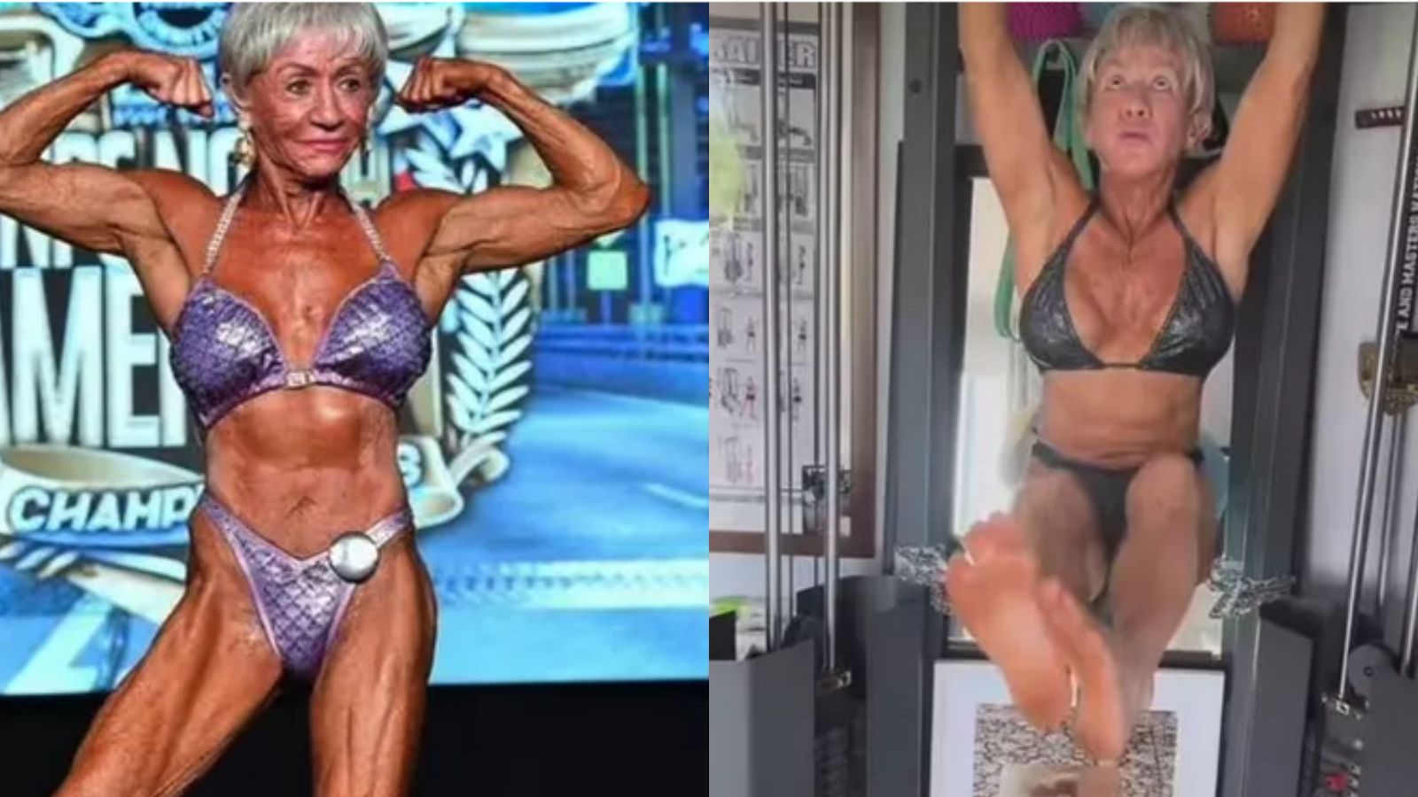 Tahle babča peče jiné buchty. Iris Davis je kulturistka, která radí seniorům, jak být fit