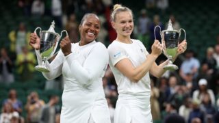 Dvojitá česká radost! Siniaková s&nbsp;Townsend ovládly wimbledonskou čtyřhru