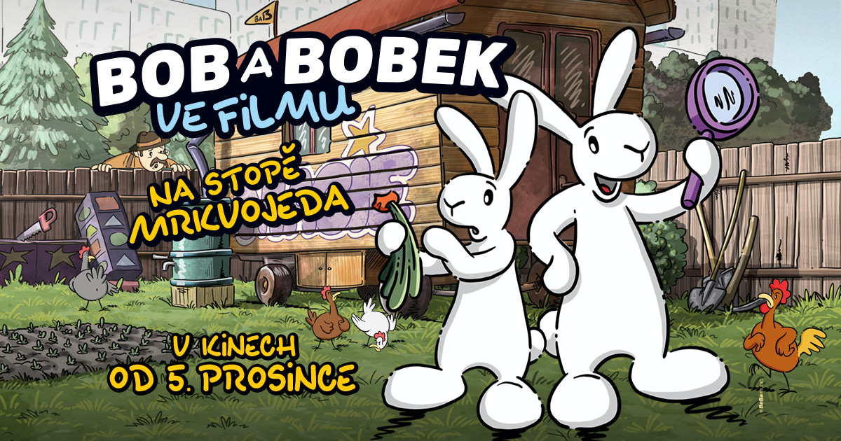 Vyhrajte skvělé ceny s&nbsp;filmem BOB A&nbsp;BOBEK VE FILMU s&nbsp;podtitulem NA&nbsp;STOPĚ MRKVOJEDA!