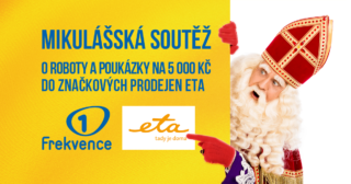 ETA a&nbsp;Mikulášská nadílka Frekvence 1: Vyhrajte vouchery na&nbsp;nákup v&nbsp;prodejnách ETA nebo kuchyňský robot ETA Gratus v&nbsp;hodnotě 9&nbsp;999&nbsp;Kč!