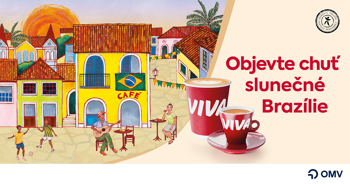 Řidiči pozor! Chcete si vychutnávat novou kávu VIVA z&nbsp;Brazílie na&nbsp;čerpacích stanicích OMV celý prosinec zdarma?