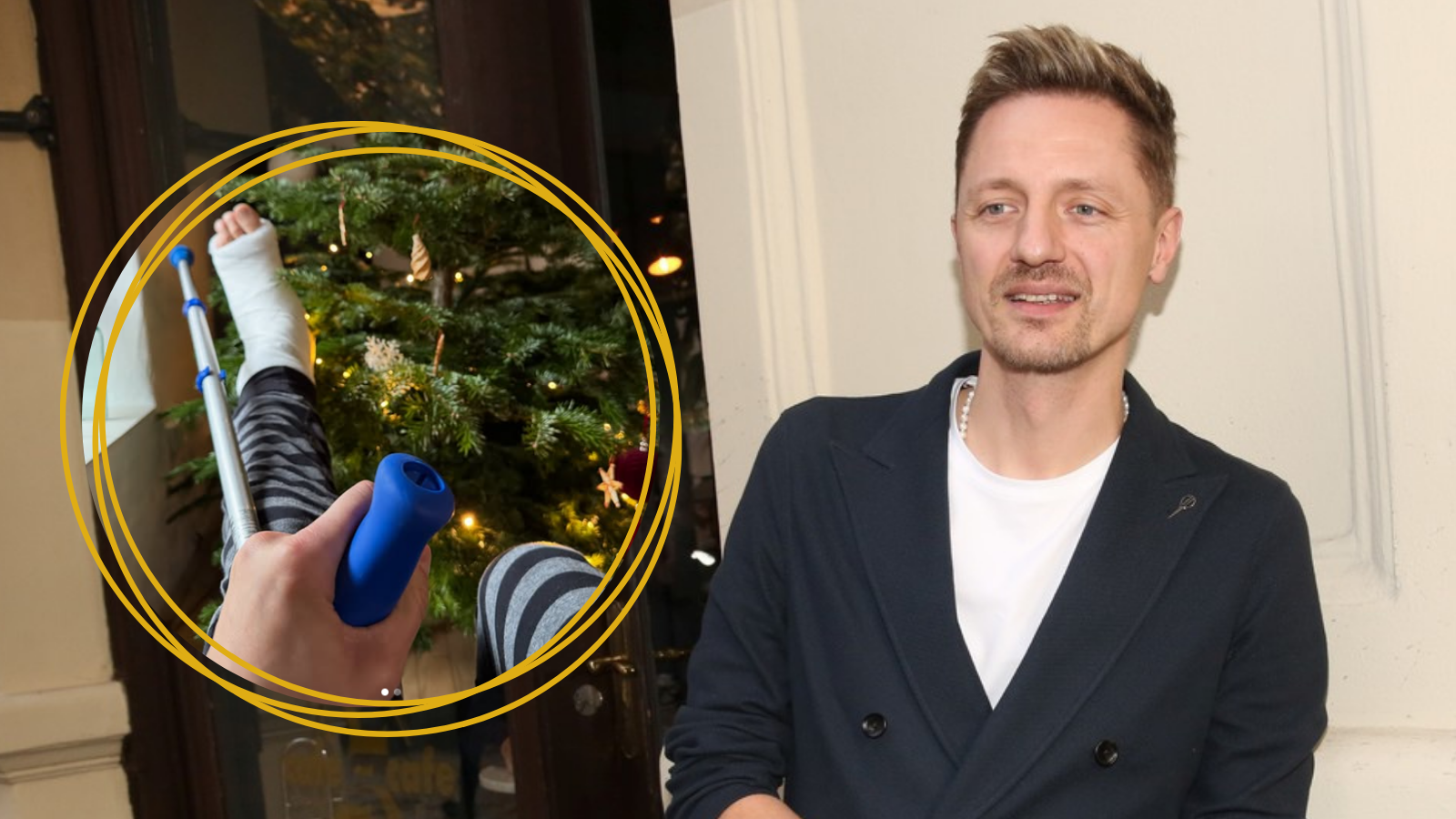 Ondřej Ruml si před Vánoci přivodil zranění: Sádra, berle a domácí klid