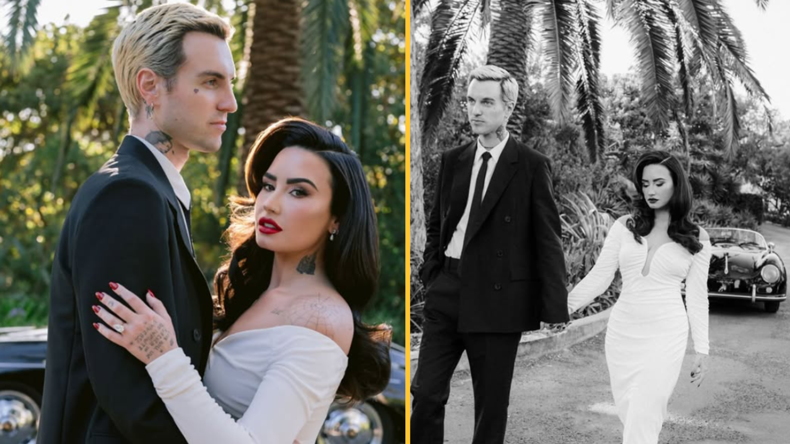Demi Lovato se vdala! Své ano řekla v šatech od Vivienne Westwood